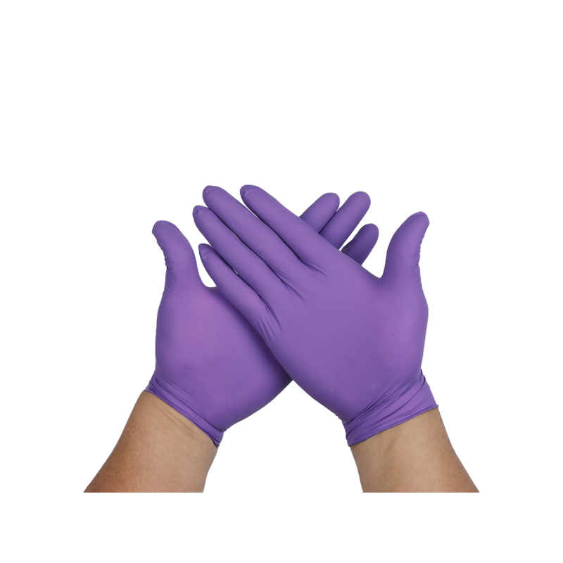一次性紫色丁腈手套
